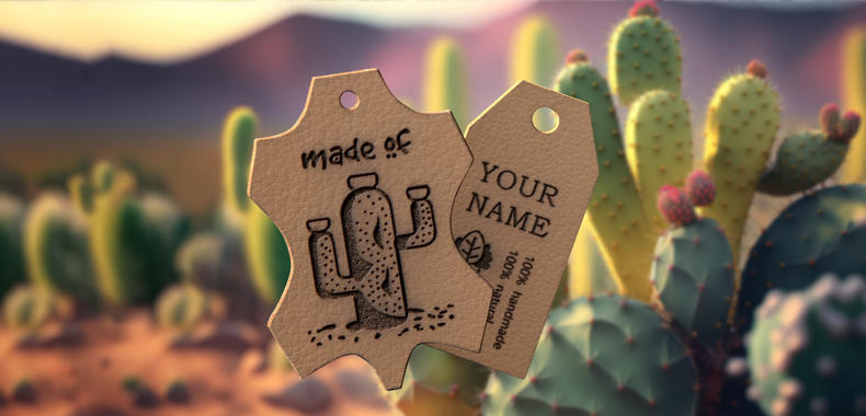 Neu und einzigartig: Jetzt Kaktusleder für deine Etiketten entdecken
