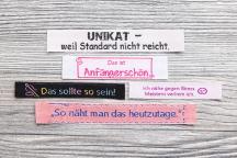 Textillabel-Set 'Humorvolle Nähsprüche' - Artikel-Nr. 8510