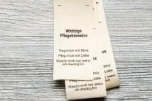 10 Bedruckte Statement-Pflegeetiketten - Artikel-Nr. 8902