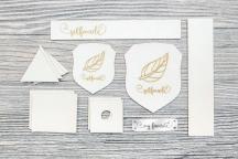 Hoodie-Labelset 'selfmade' (weiss) - Artikel-Nr. 9005