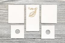 Schalkragen-Labelset 'selfmade' (weiss) - Artikel-Nr. 9006