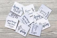 Designer-Set Textiletiketten 'spring love' by Unikati - Artikel-Nr. 9103