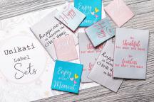 Designer-Set Textillabel 'enjoy' by Unikati - Artikel-Nr. 9120