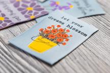 Designer-Set Textillabel 'Flower-Power' by Unikati - Artikel-Nr. 9125