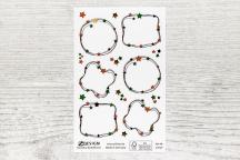Weihnachtliche Beschriftungs-Aufkleber mit Sternenoptik - Artikel-Nr. 9256