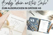 Digitale Papiervorlagen: Baby dein erstes Jahr - Artikel-Nr. 5019