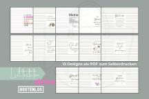 Druckvorlagen: Lichtertüten 'Shine' - Artikel-Nr. 5049