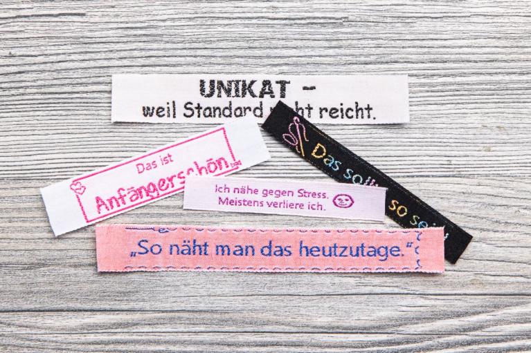 Textillabel-Set \"Humorvolle Nähsprüche\" (Artikel-Nr. 8510)