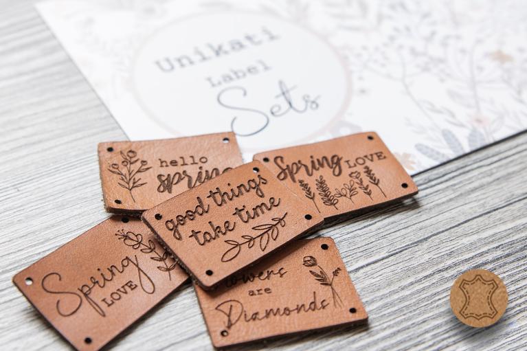 Designer-Set 'spring love' by Unikati (Naturleder) - Artikel-Nr. 9102