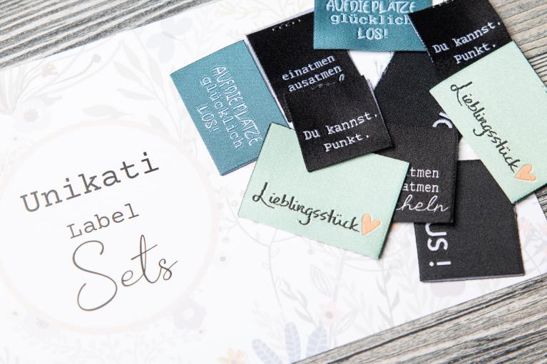 Designer-Set Textiletiketten 'Fokus' by Unikati - Artikel-Nr. 9115