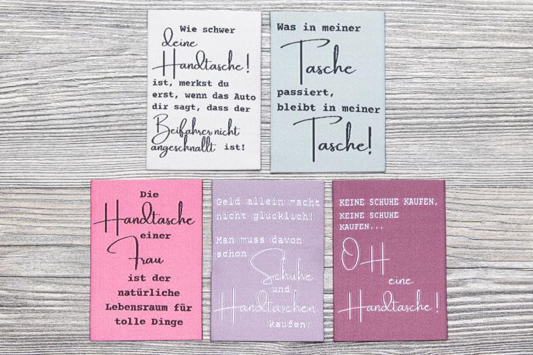 Designer-Set Textillabel \"Bagments\" by Unikati (Artikel-Nr. 9123)