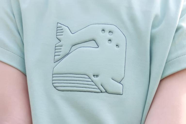 Stickdatei: Grumpy Whale Trapunto (Artikel-Nr. 5203)