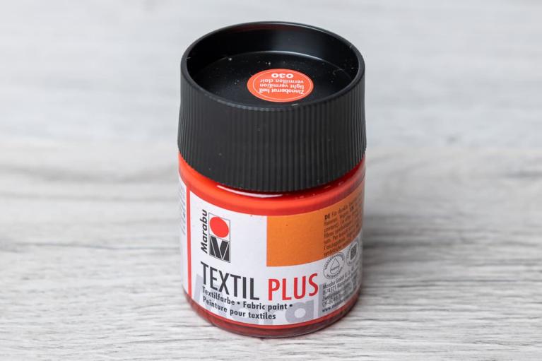 Marabu Textil Plus 50 ml (zinnoberrot-hell) - Artikel-Nr. 2511