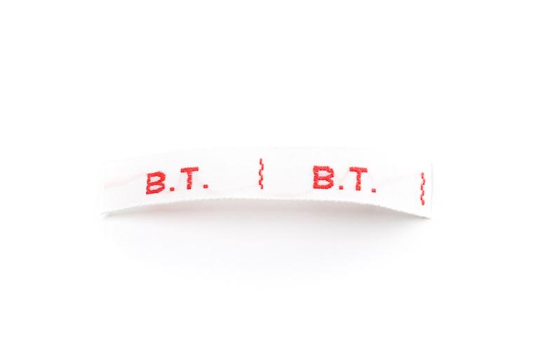 Textiletiketten - Initialen 10 mm Druckschrift (Artikel-Nr. 901)
