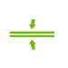 Mittelfaltung horizontal