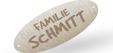 Edelstahl gebürstet